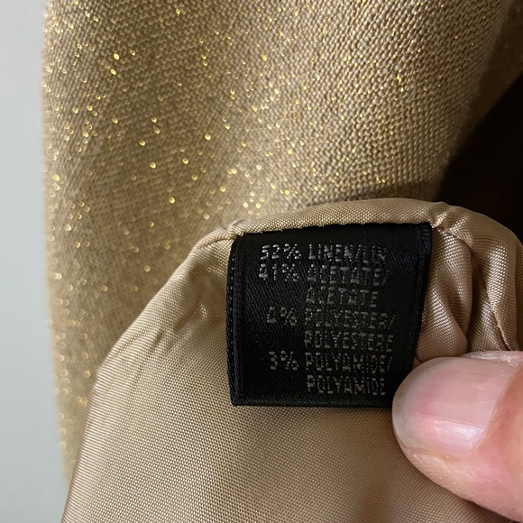 Glamorous Gold Lafayette 148! Sleeveless Dress - Picture 6 of 10